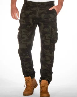 Aidan reisitaskuhousut - Vihreä camo