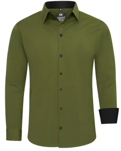 Beales kauluspaita - Khaki/Musta