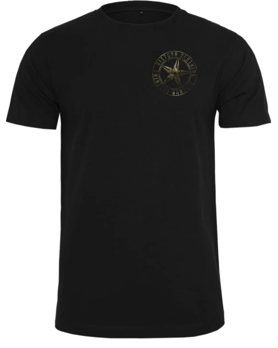 Camo star chest t-paita - Musta