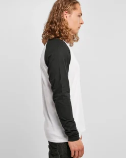 Contrast raglan pitkähihainen - Valkoinen/Musta