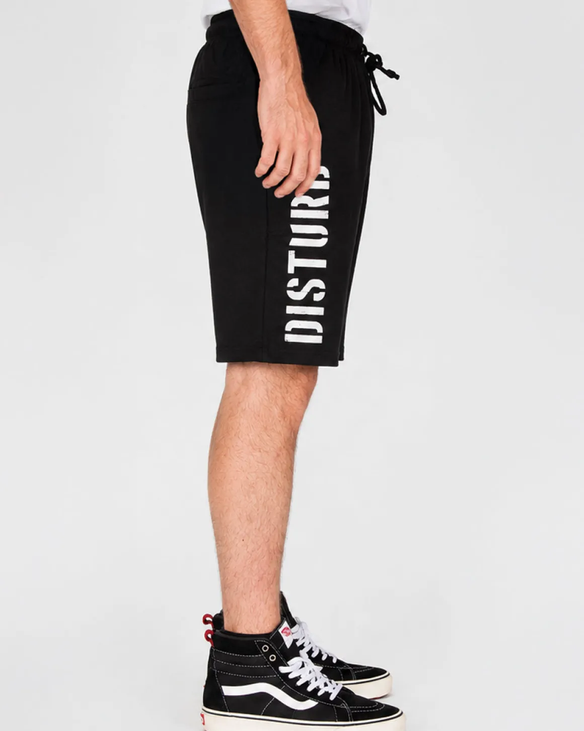 Disturb collegeshortsit - Musta/Valkoinen