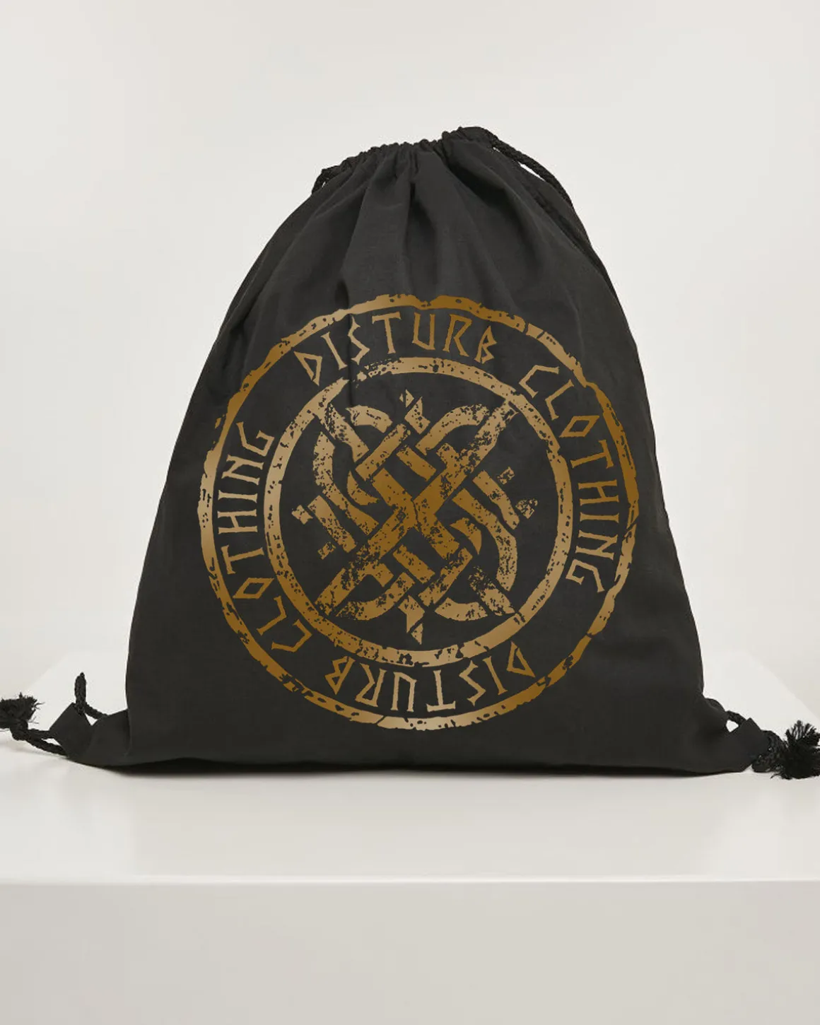 Disturb Viking gymsack - Musta