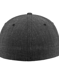 Flexfit fine melange lippis - Tummanharmaa