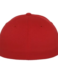 Flexfit wooly combed lippis - Punainen