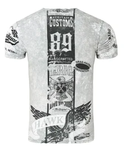 Hawk t-paita - Harmaa