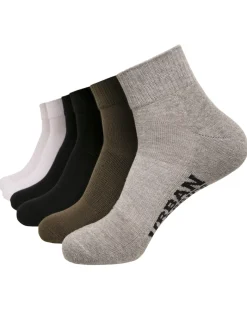 High sneaker sukat 6-pack - Musta/Valkoinen/Harmaa/Khaki