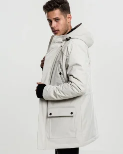 Hooded heavy parkatakki - Beige