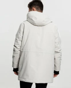 Hooded heavy parkatakki - Beige