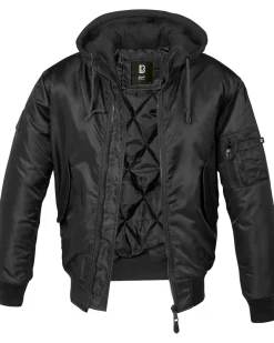 MA1 hooded bombertakki - Musta