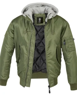 MA1 hooded bombertakki - Vihreä