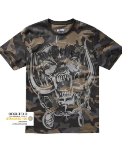 Motörhead warping t-paita - Tumma camo