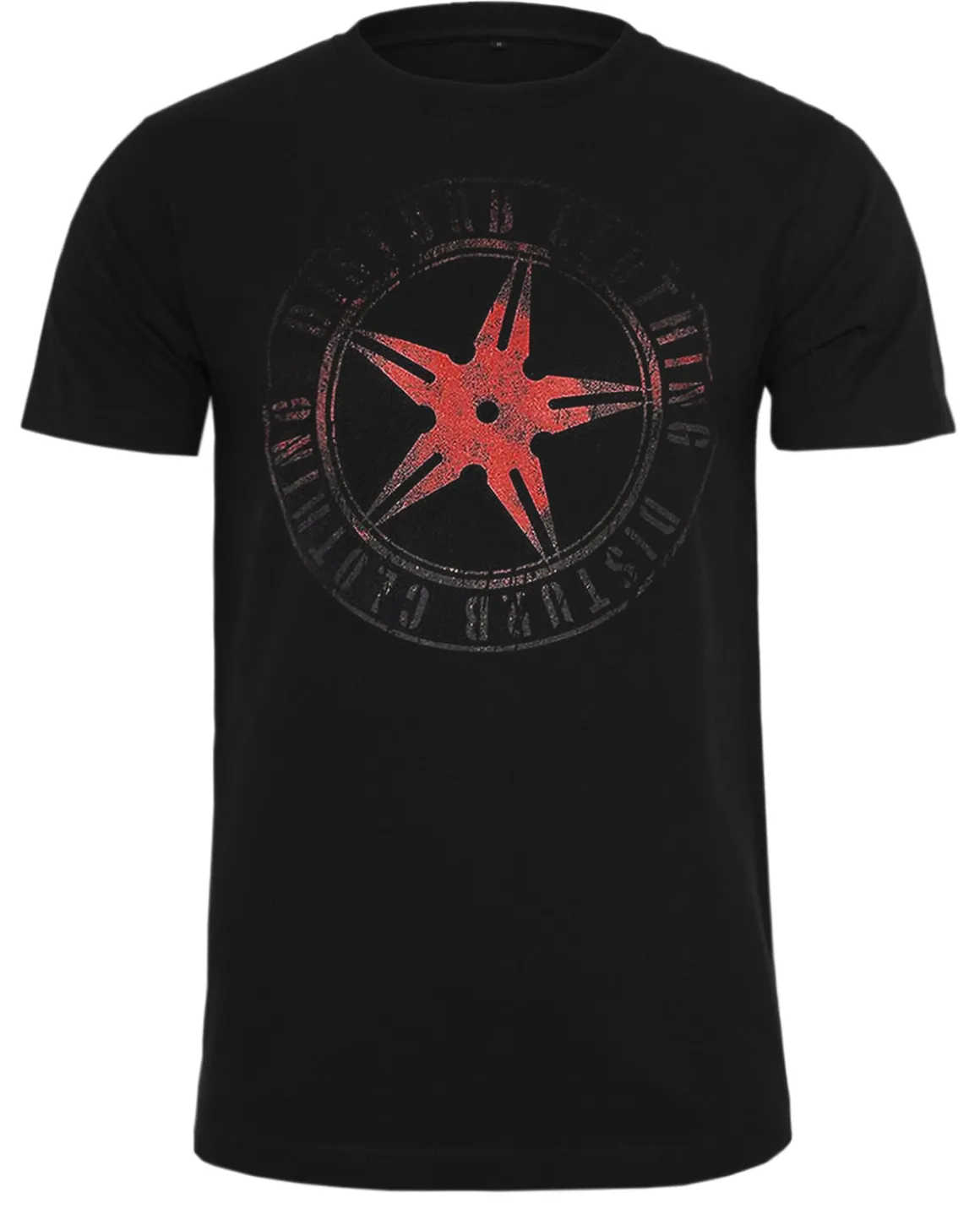 Original red throwing star t-paita - Musta