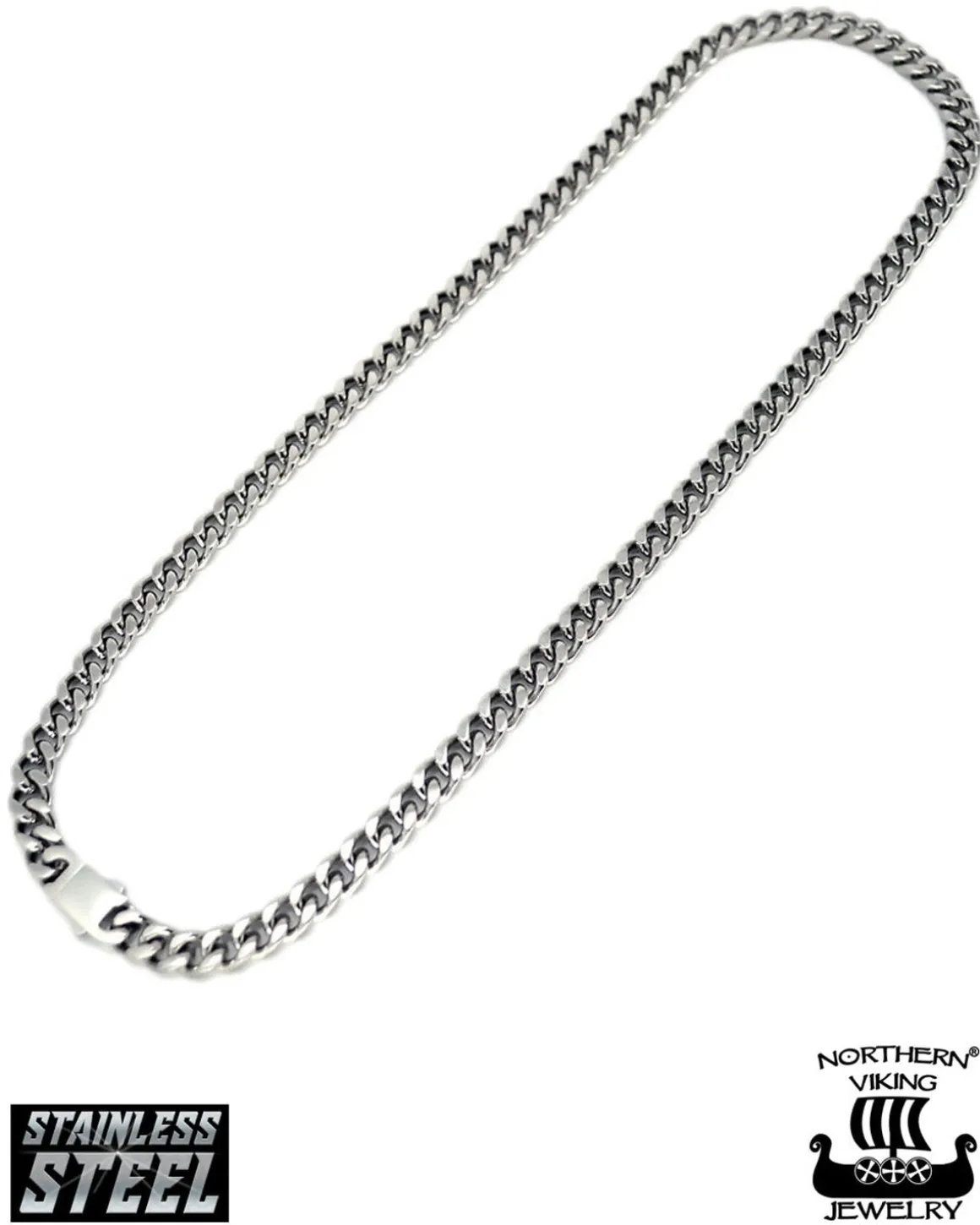 Panssariketju 12mm kaulakoru - Teräs