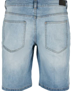 Relaxed fit farkkushortsit - Vaaleansininen