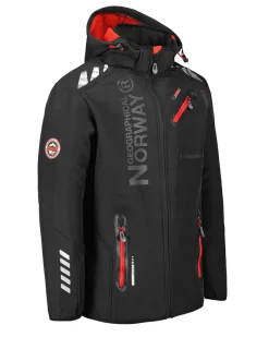 Royaute softshell-takki - Musta/Punainen