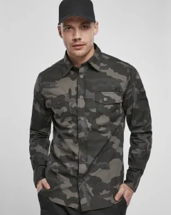 Slim worker kauluspaita - Tumma camo