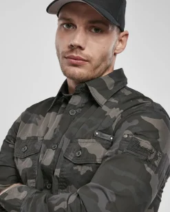 Slim worker kauluspaita - Tumma camo