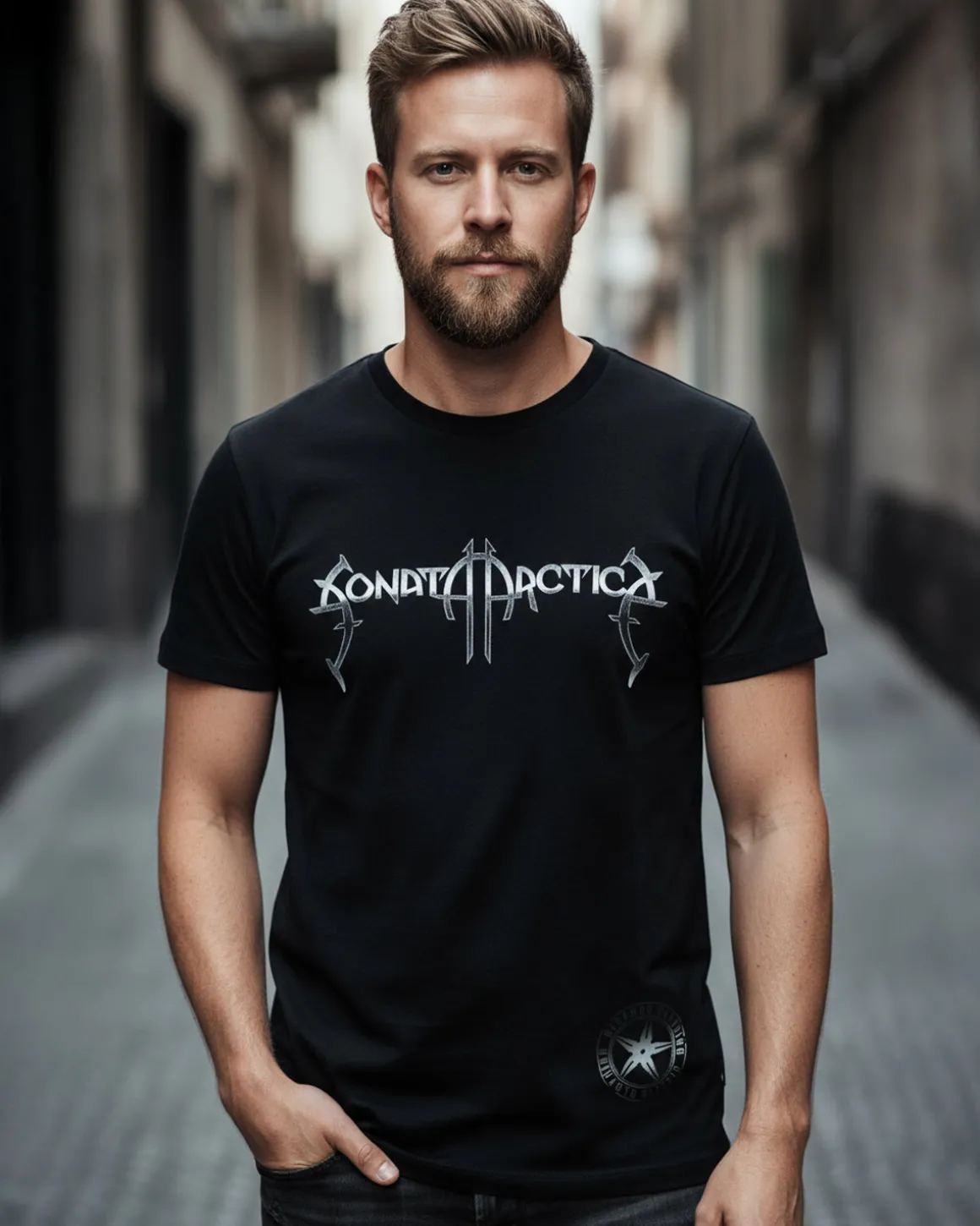 Sonata Arctica x Disturb Clothing T-paita