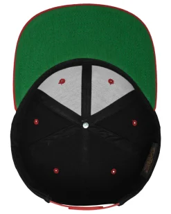 2-Tone classic snapback - Musta/Punainen