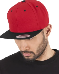2-Tone classic snapback - Punainen/Musta