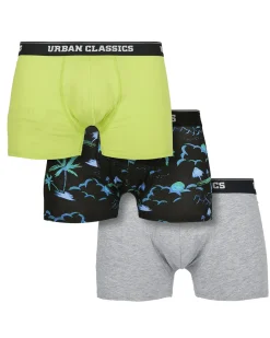 Urban bokserit 3-pack - Island/Lime/Harmaa