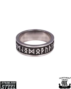 Viking Rune sormus - Teräs