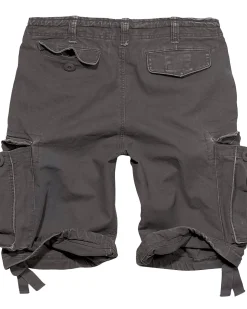 Vintage reisitaskushortsit - Tummanharmaa
