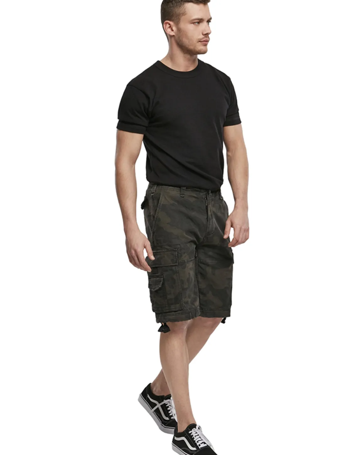 Vintage reisitaskushortsit - Tumma camo
