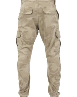 Zane reisitaskuhousut - Beige camo